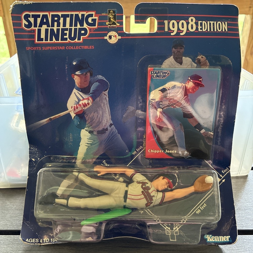 1998 STARTING LINEUP CHIPPER JONES ATLANTA BRAVES BASEBALL FIGURE MLB BRAND NEW!